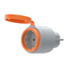 Sonoff Presa Smart da Esterno S61STPF-PM-O Matter Wi-Fi Grigio/Arancione