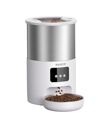 Rojeco Distributore Cibo Smart 4.5L Acciaio Inox