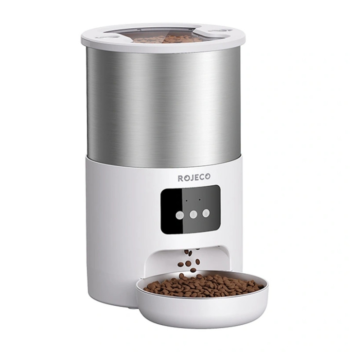 Rojeco Distributore Cibo Smart 4.5L Acciaio Inox Rojeco Distributore Cibo Smart 4.5L Acciaio Inox
