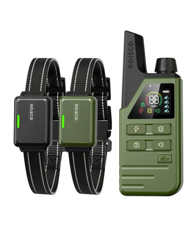 Rojeco Collare Addestramento Cani DOG800 con 2 Telecomandi