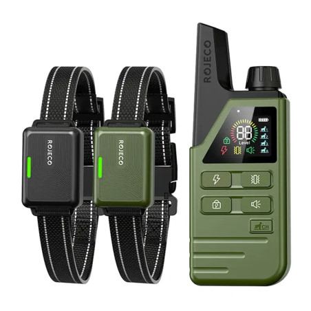 Rojeco Collare Addestramento Cani DOG800 con 2 Telecomandi