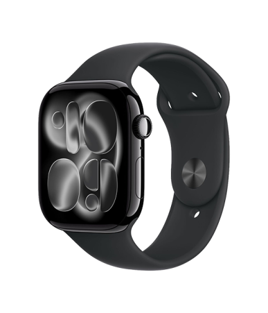 Apple Watch Series 11 GPS 46mm Nero Alluminio con Cinturino Sport Nero M/L