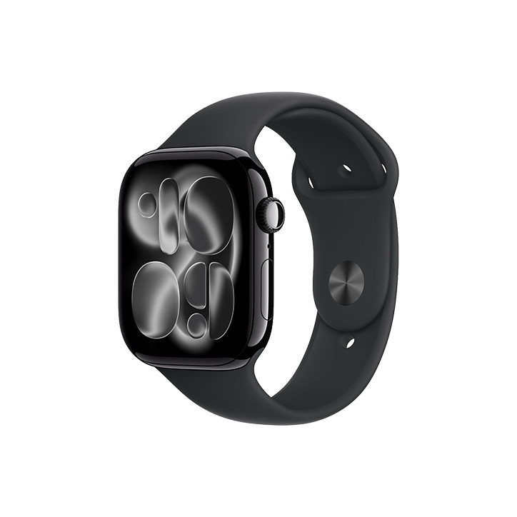 Apple Watch Series 11 GPS 46mm Nero Alluminio con Cinturino Sport Nero M/L
