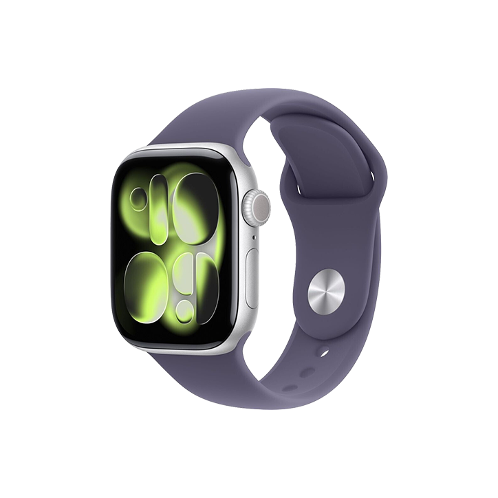 Watch Apple Watch Series 11 (2025) GPS 46mm Silver Aluminium Case with Purple Fog Sport Band M/L - Silver