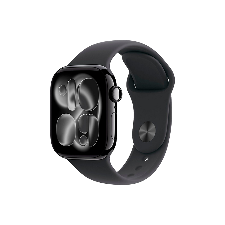Apple Watch Series 11 GPS 42mm Nero Alluminio con Cinturino Sport Nero M/L