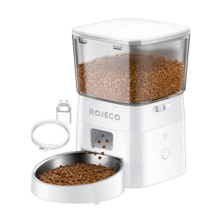 Rojeco Distributore Cibo Automatico per Animali 2L WiFi Rojeco Distributore Cibo Automatico per Animali 2L WiFi