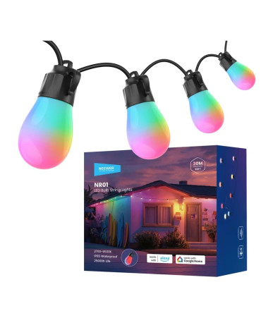 NEEWER Illuminazione Decorativa Smart per Esterni RGB Bianco Caldo 30m