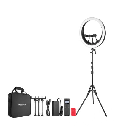 Ring light Neewer RP19H 19 pollici con 3 supporti per smartphone