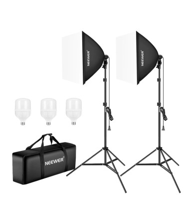 Neewer Kit 3 Softbox Illuminazione 700W