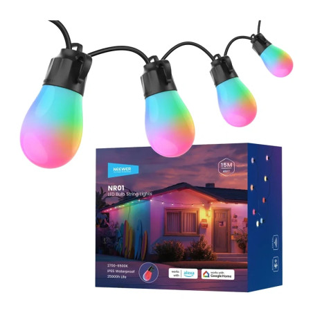 Catena Luminosa Smart Neewer RGB Bianco Caldo 30m