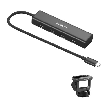 Hub USB-C Neewer 4 Porte 10Gbps 100W PD con Attacco Slitta