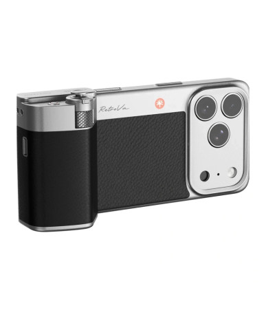 PGYTECH RetroVa Kit Impugnatura per iPhone 17 Pro Grigio Grafite