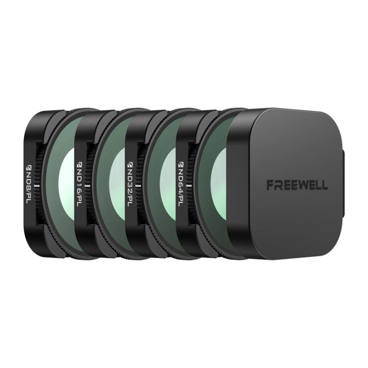 Freewell Set Filtri Bright Day ND/PL 4 Pezzi per GoPro Mission 1/1 Pro Freewell Set Filtri Bright Day ND/PL 4 Pezzi per GoPro Mission 1/1 Pro