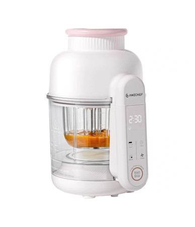 Cuocipappa AMZCHEF CE-F5-CW a vapore e frullatore 300W