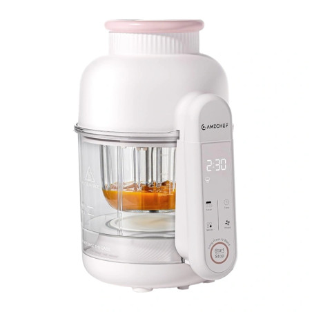 Cuocipappa AMZCHEF CE-F5-CW a vapore e frullatore 300W