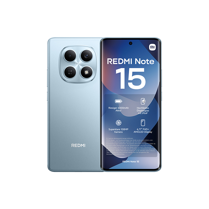 Xiaomi Redmi Note 15 4G 128GB 6GB RAM Blu