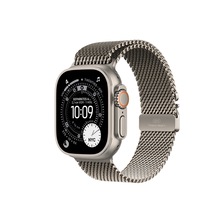 Apple Watch Ultra 3 49mm Titanio Naturale con Cinturino Milanaise Naturale 5G Apple Watch Ultra 3 49mm Titanio Naturale con Cinturino Milanaise Naturale 5G