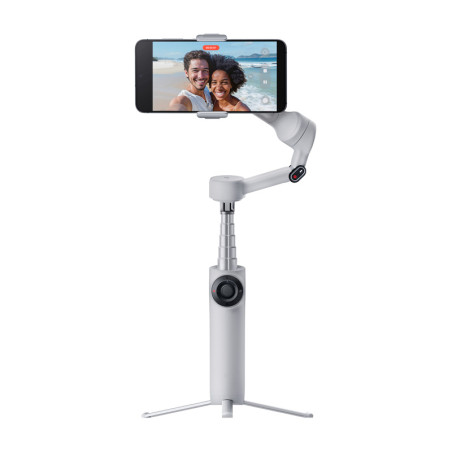 Gimbal per smartphone Insta360 Flow 2 a 3 assi, grigio
