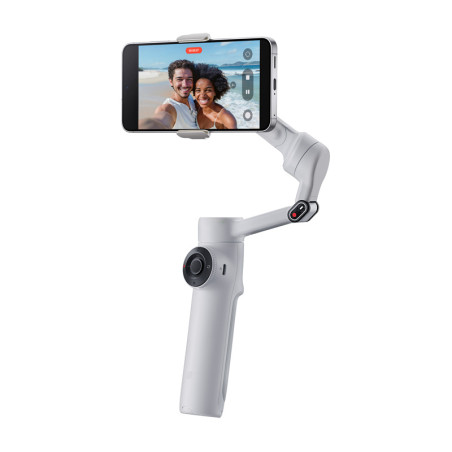 Gimbal per smartphone Insta360 Flow 2 a 3 assi, grigio