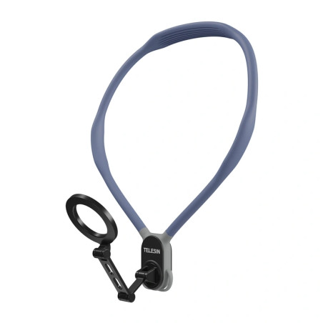 Supporto smartphone da collo magnetico Telesin MNM-002, blu