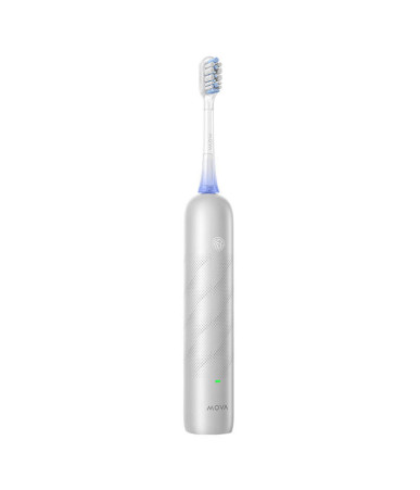 Spazzolino sonico MOVA Fresh Pro con app e ricarica wireless, argento - foto 3