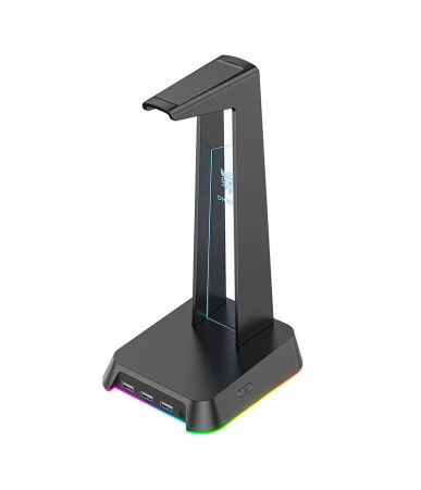 Supporto per cuffie ONIKUMA ST-2 con hub USB e RGB, nero - foto 4