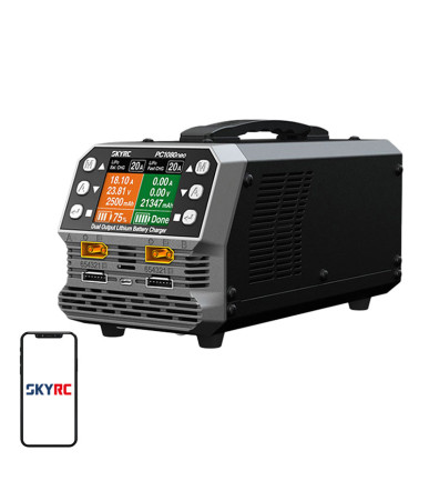 SkyRC PC1080neo caricatore dual-channel per batterie al litio