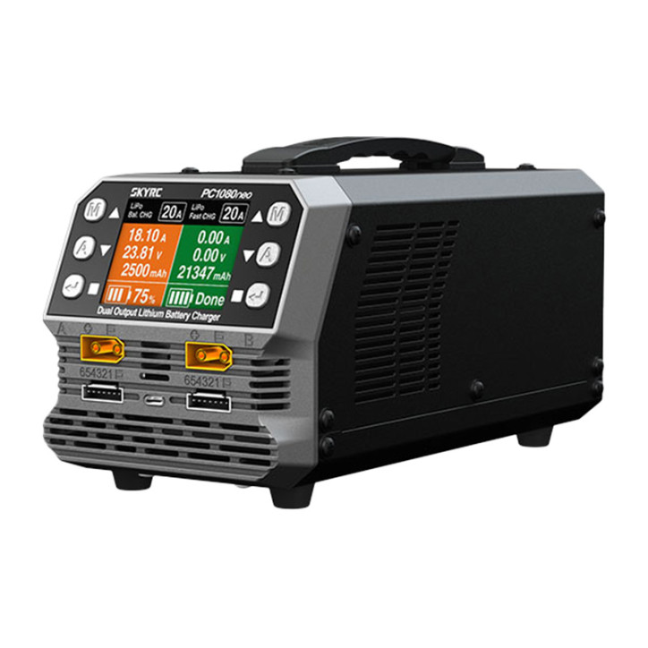 SkyRC PC1080neo caricatore dual-channel per batterie al litio