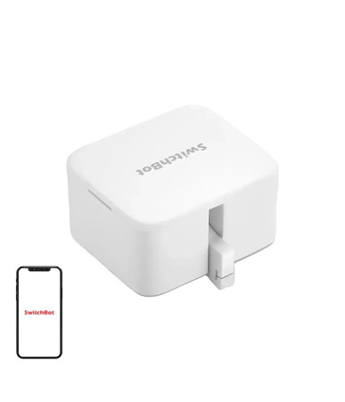 Interruttore smart wireless SwitchBot C1 ricaricabile, bianco