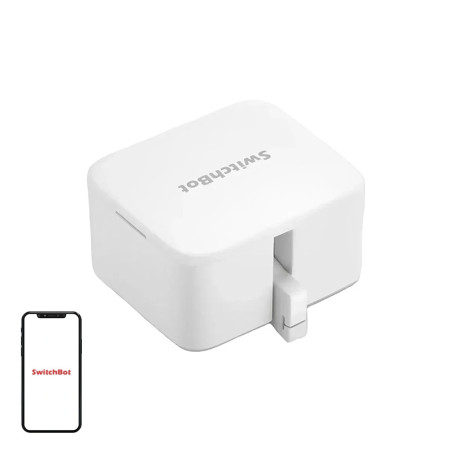 Interruttore smart wireless SwitchBot C1 ricaricabile, bianco