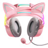 Cuffie Gaming ONIKUMA X15Pro Rosa con Orecchie da Gatto
