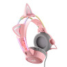 ONIKUMA X15Pro Cuffie da Gaming Rosa con Orecchie da Gatto