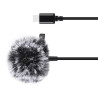 Puluz PU425 Microfono Lavalier USB-C 1.5m con Clip