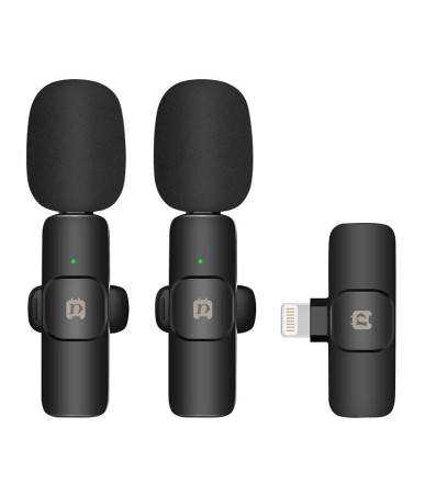 Puluz PU3150B Microfono Wireless Lavalier Lightning Type