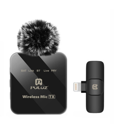 Wireless Lavalier Microphone PULUZ PU647B (lightning)