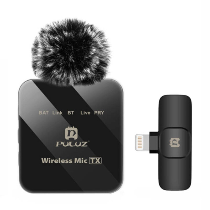 Microfono Lavalier Wireless PULUZ PU647B Lightning