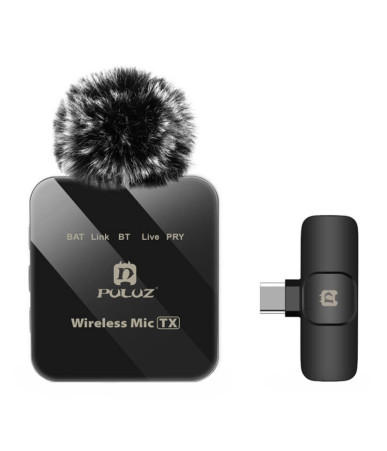Wireless Lavalier Microphone PULUZ PU648B (USB-C)