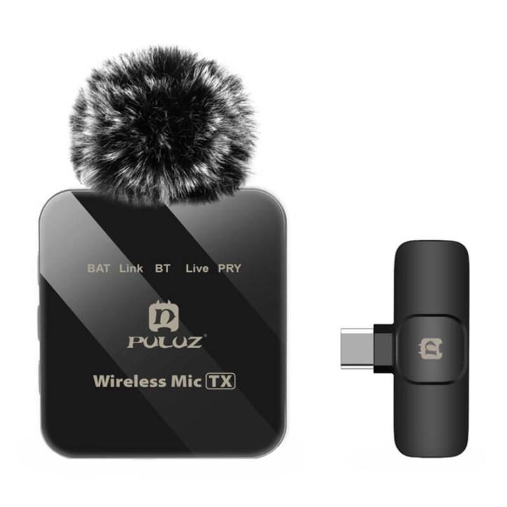 Microfono Lavalier Wireless PULUZ PU648B USB-C