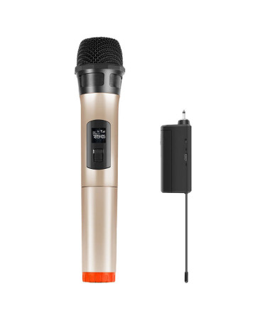 Microfono dinamico wireless UHF PULUZ PU628J 3.5mm (Oro)