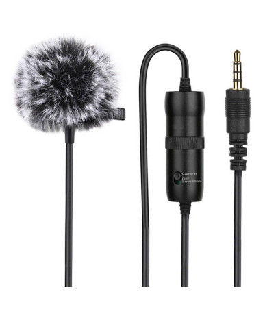 Microphone with a clip PULUZ 3.5mm Jack 6m