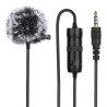 Microfono a clip Puluz PU427 Jack 3.5mm 6m