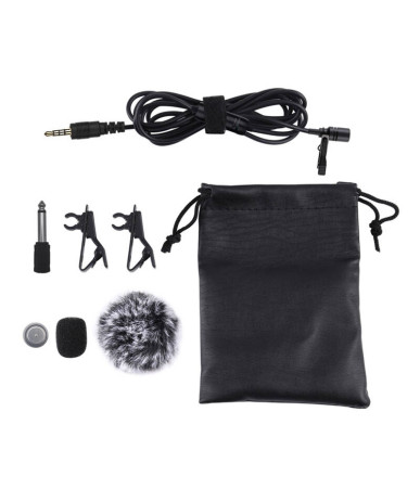 Microphone with a clip PULUZ 3.5mm Jack 6m
