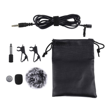 Microfono a clip Puluz PU427 Jack 3.5mm 6m