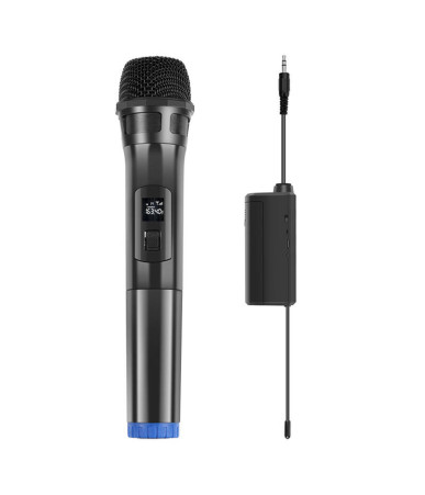 Wireless dynamic microphone UHF PULUZ PU628B 3.5mm (black)