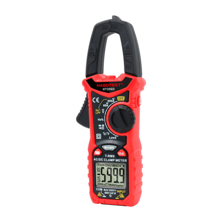 Misuratore di Corrente Digitale Habotest HT206D True RMS, NCV, LPF