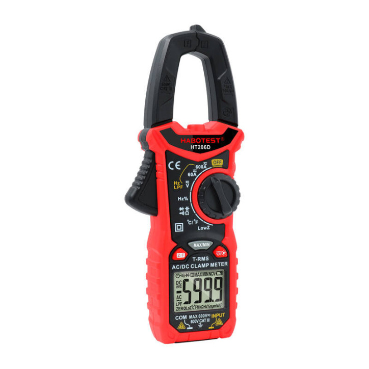 Misuratore di Corrente Digitale Habotest HT206D True RMS, NCV, LPF