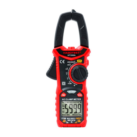 Habotest HT206A Pinza Amperometrica Digitale 600A AC/DC