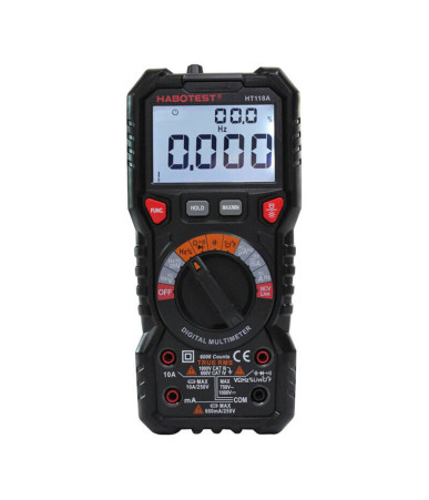 Multimetro Digitale Habotest HT118A True RMS NCV con Torcia