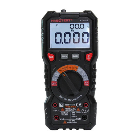 Multimetro Digitale Habotest HT118A True RMS NCV con Torcia