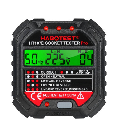 Tester prese elettriche Habotest HT107D con display digitale